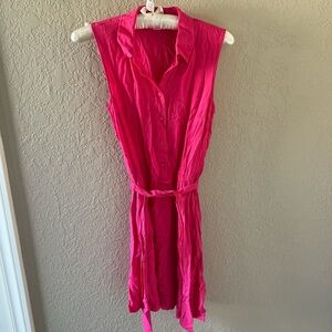 Amazon Essentials Fuchsia Sleeveless Mini Dress